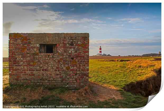 Leaning Pillbox Print by GJS Photography Artist