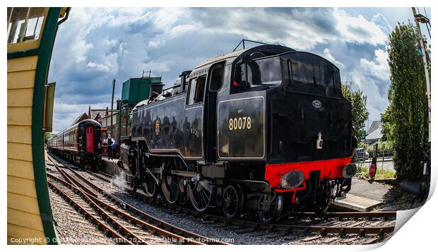 Fisheye of the Train Print by GJS Photography Artist