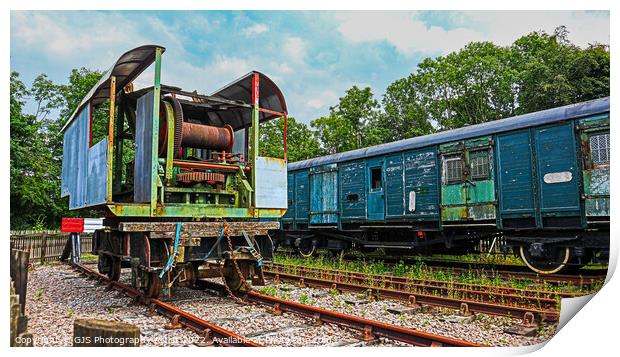 Old Railway Machine Print by GJS Photography Artist