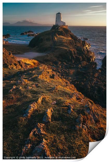 Ynys Llanddwyn The Lighthouse' Print by philip kennedy