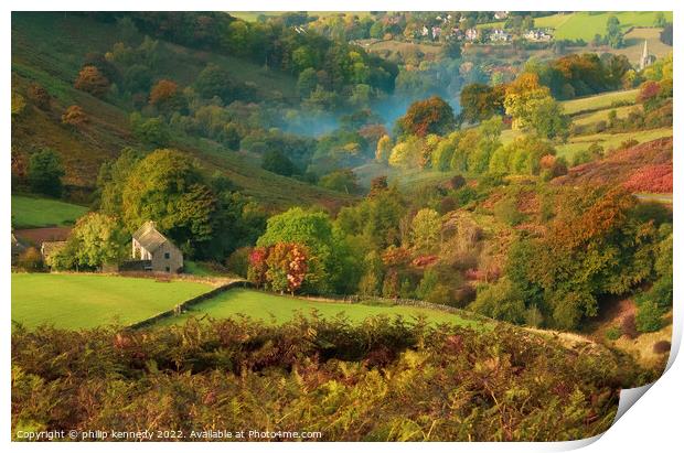 Autumn in the Valley Print by philip kennedy