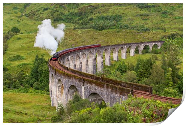 Glenfinnan viaduct Print by Antwan Janssen