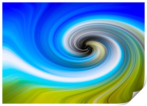 Twirl and Swirl in Landscape Format  Print by Antonio Ribeiro