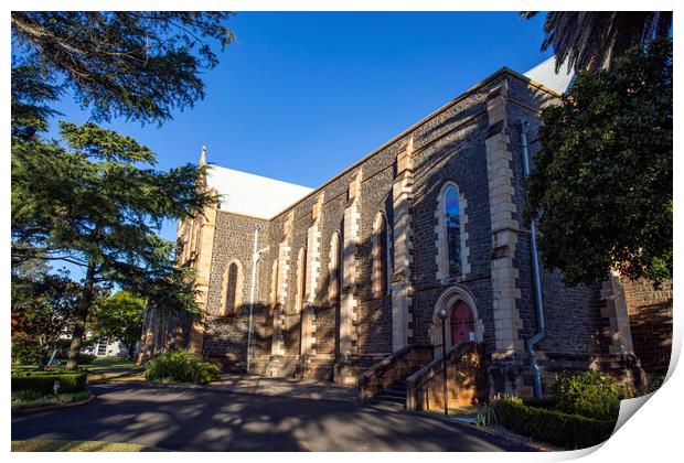 Toowoomba Anglican Cathedral of St Luke Print by Antonio Ribeiro