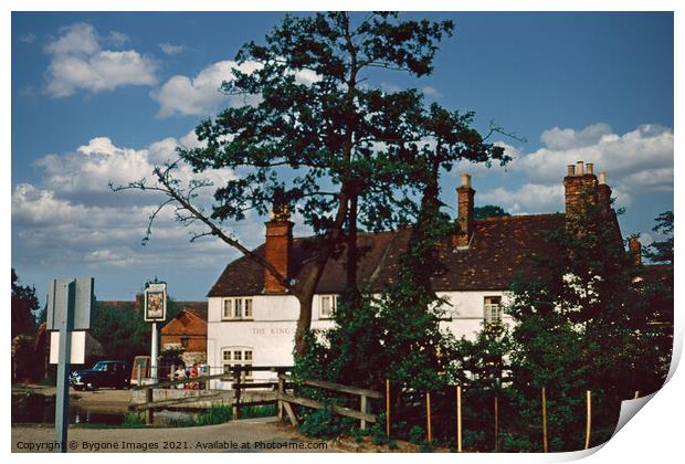 The Kings Arms Sandford Lock Oxfordshire 1960 Print by Bygone Images