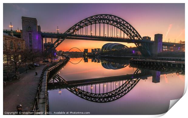 Tyne bridge  Print by stephen cooper