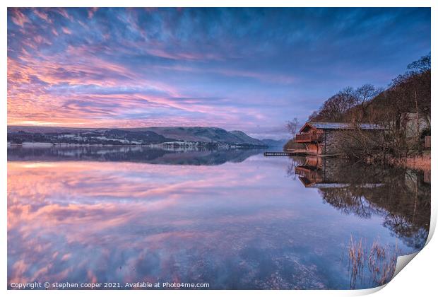 duke of portland boathouse Print by stephen cooper