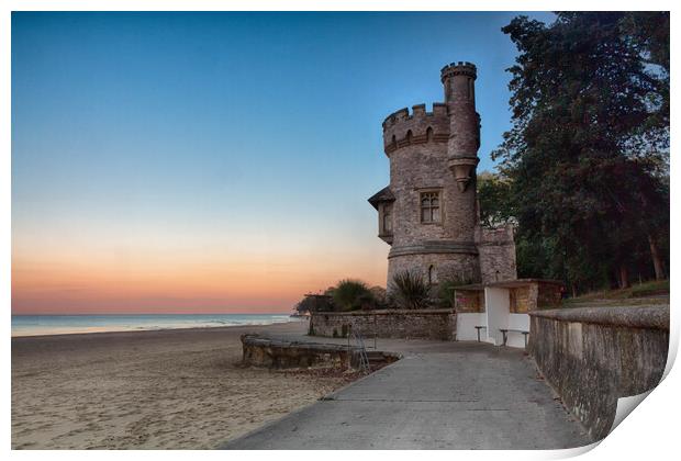 Appley Tower at Sunset Print by Jack Marsden