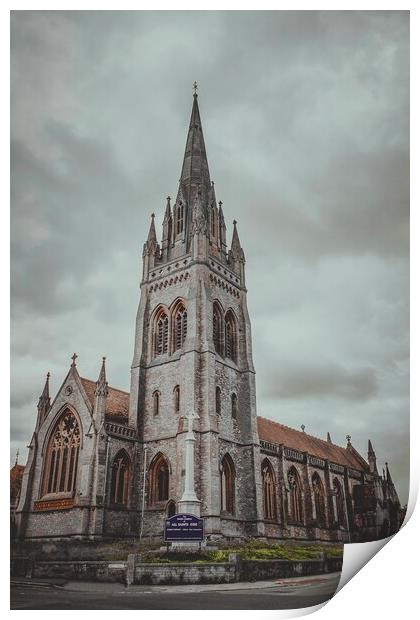 Ryde Church - Isle of Wight Print by Jack Marsden