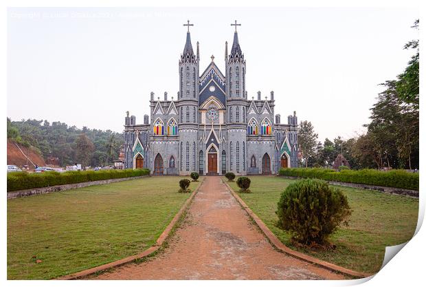 St. Lawrence minor basilica, Mangalore, India Print by Lucas D'Souza