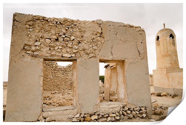 Ruins of an ancient fishing village Print by Lucas D'Souza