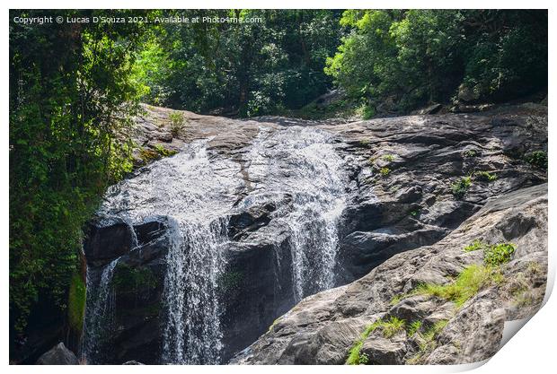 Mini waterfall Print by Lucas D'Souza