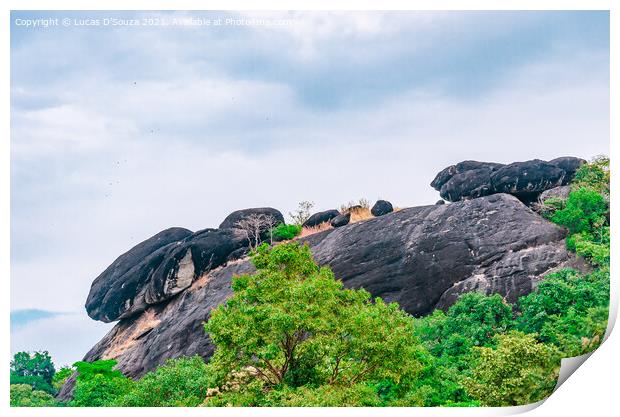 Rocks on the edge Print by Lucas D'Souza