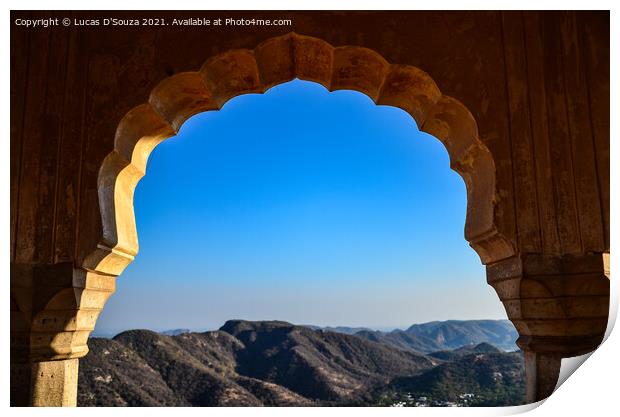 View from Jaigarh Fort in Rajasthan, India Print by Lucas D'Souza