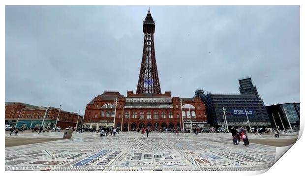 Blackpool Tower Print by Daryl Pritchard videos