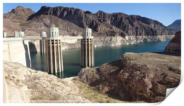 Hoover Dam Print by Daryl Pritchard videos