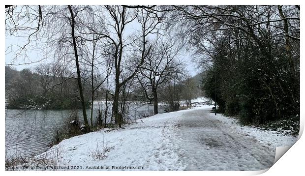 Bathpool park in winter Print by Daryl Pritchard videos