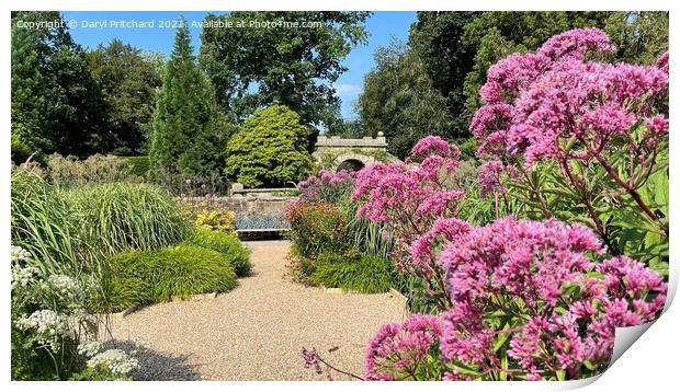 Gardens at chatsworth Print by Daryl Pritchard videos