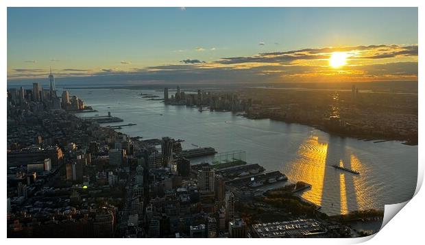 Sunset New York  Print by Daryl Pritchard videos