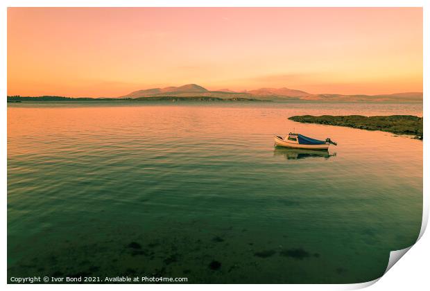 Arran View Sunrise Print by Ivor Bond