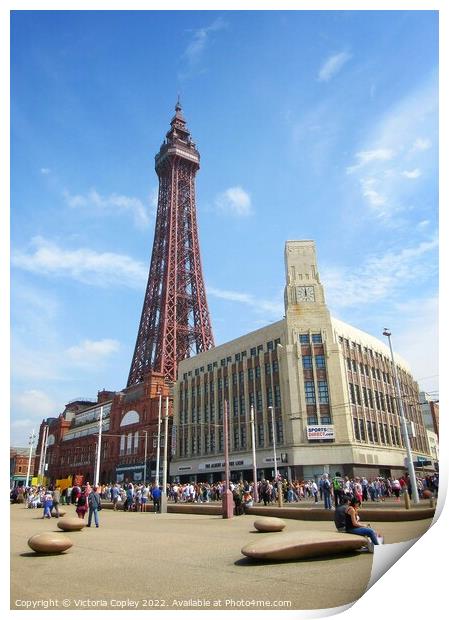 Blackpool Tower Print by Victoria Copley