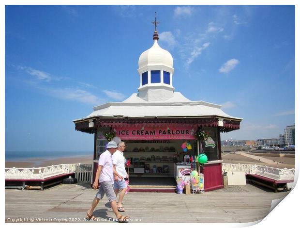 Blackpool north pier Print by Victoria Copley