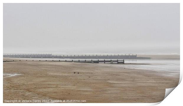 Skegness beach Print by Victoria Copley