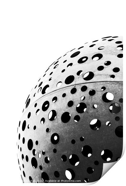 Sphere by the London Olympic Stadium Print by Chloe Rye