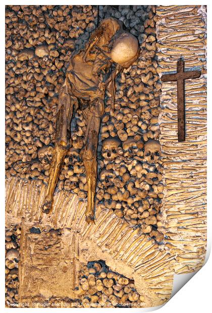 The Ossuary's Gruesome Reminder Print by Roger Mechan