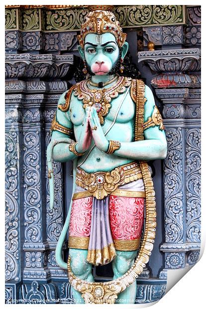 Hanuman, Son of Pawan Print by Roger Mechan