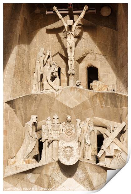 Gaudi's Masterpiece: The Sacred Family Print by Roger Mechan