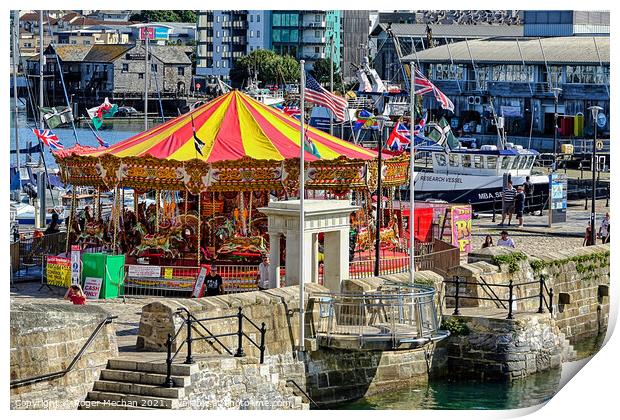 Vibrant Carnival and Maritime History Print by Roger Mechan