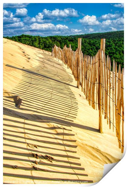 The Mighty Sand Dune of Arcachon Print by Roger Mechan