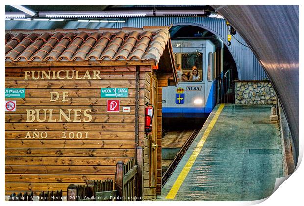 Tunneling Through the Picos Mountains Print by Roger Mechan