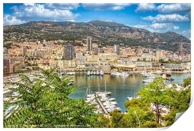 Monaco and Monte Carlo Print by Roger Mechan
