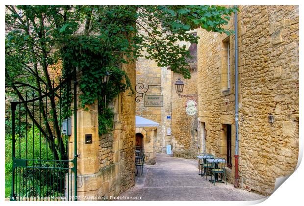 Rustic Charm in Sarlat le Caneda Print by Roger Mechan