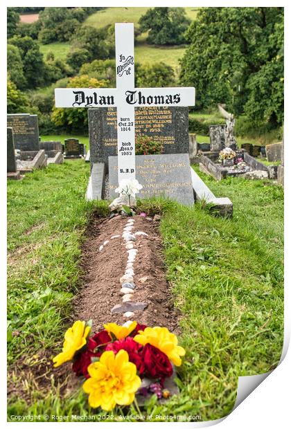 Dylan Thomas' Final Resting Place Print by Roger Mechan