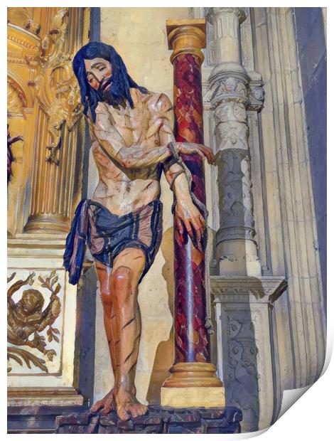 The Agony of Christ Print by Roger Mechan