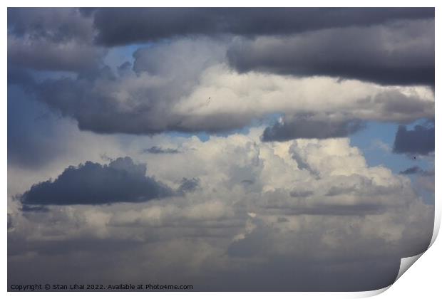 Stormy sky clouds in Ukraine Print by Stan Lihai