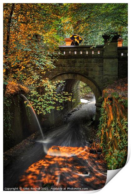 Hebers Ghyll Ilkley Yorkshire Print by Giles Rocholl