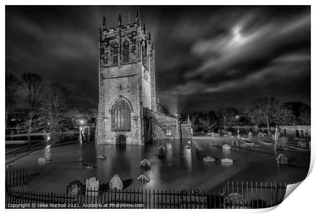 St Marys Church Tadcaster Yorkshire Print by Giles Rocholl