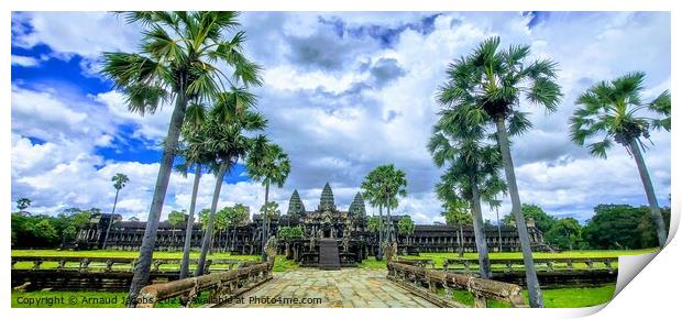 Angkor Wat Temple Print by Arnaud Jacobs