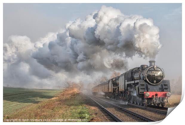 Morning Steam Print by Gavin Duxbury