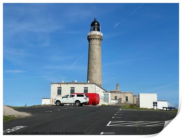 Ardnamurchan Lighthouse Print by Louis Costello