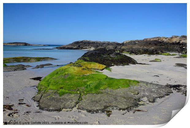 Sanna Bay Ardnamurchan Print by Louis Costello