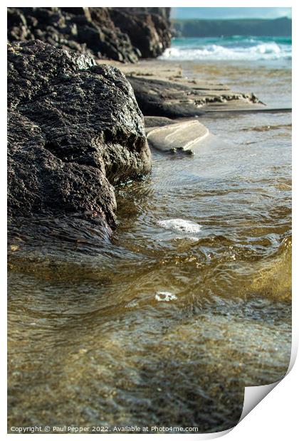 Cornish rapids  Print by Paul Pepper