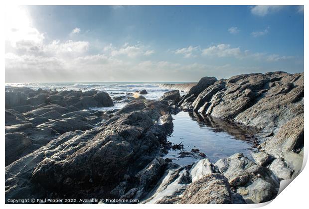 Porthleven Beach Print by Paul Pepper