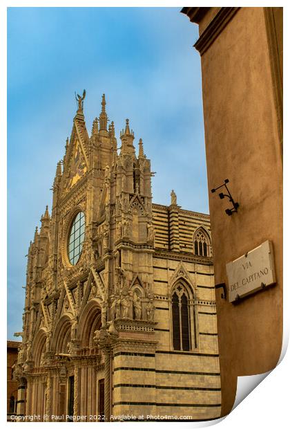 Duomo di Siena Print by Paul Pepper