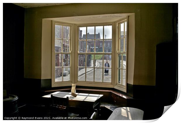 Through the window Print by Raymond Evans