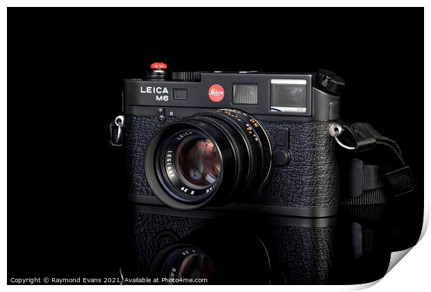 Leica M6 vintage camera Print by Raymond Evans